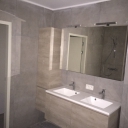 badkamer met dubbel lavabo - Cerpentier